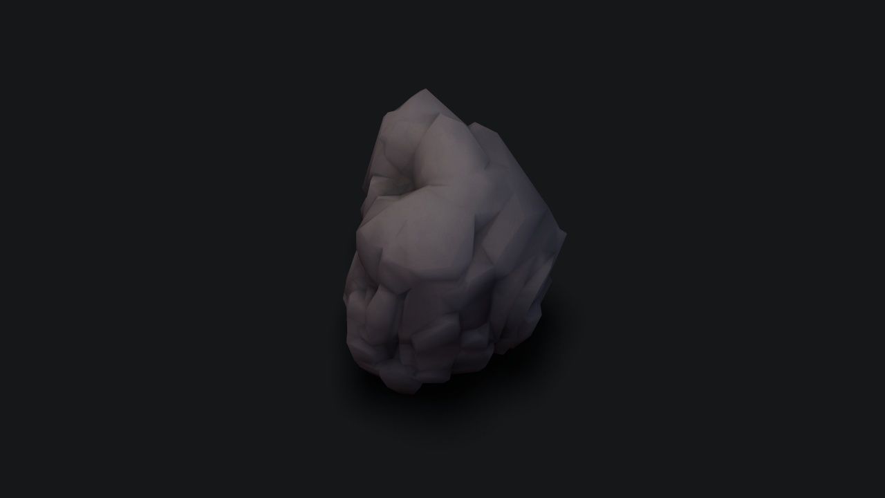 stylizedCliff cloak Low-poly 3D model_12
