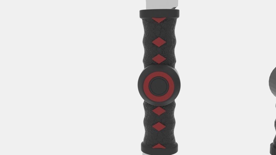 Stealth Strike Ninja Weapon Low-poly 3D model_1