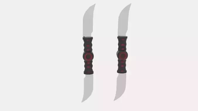 Stealth Strike Ninja Weapon Low-poly 3D model