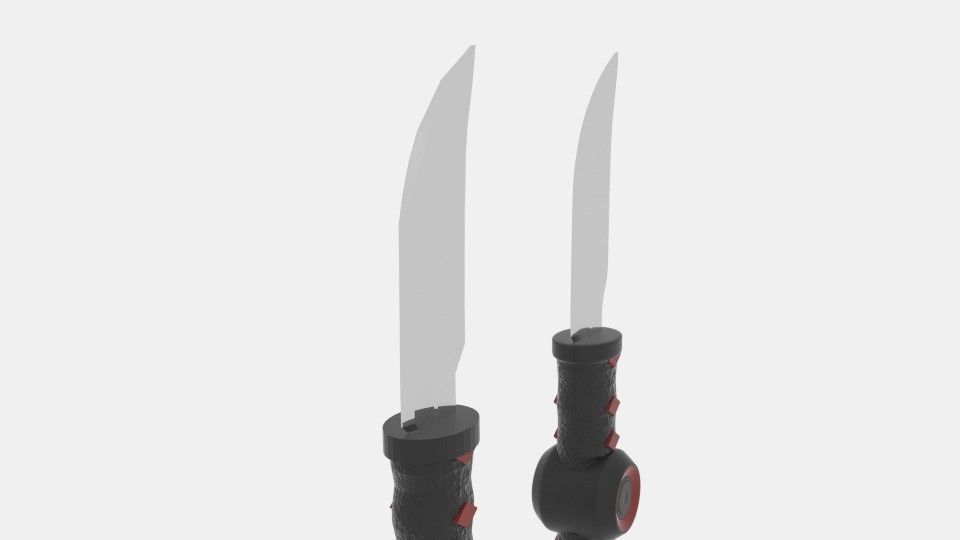 Stealth Strike Ninja Weapon Low-poly 3D model_3