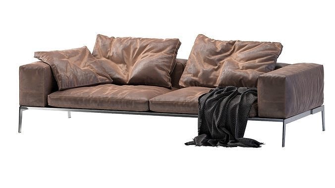 Lifesteel Flexform Sofa 3D model 4