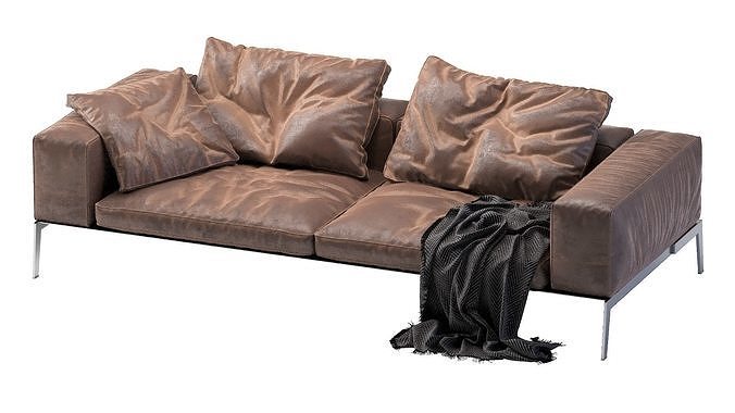 Lifesteel Flexform Sofa 3D model 6