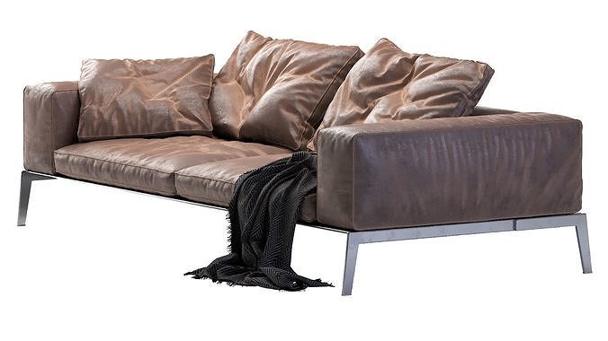 Lifesteel Flexform Sofa 3D model 5