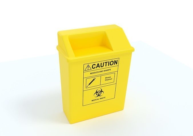 Medical Sharps Container 3D Model 3D model