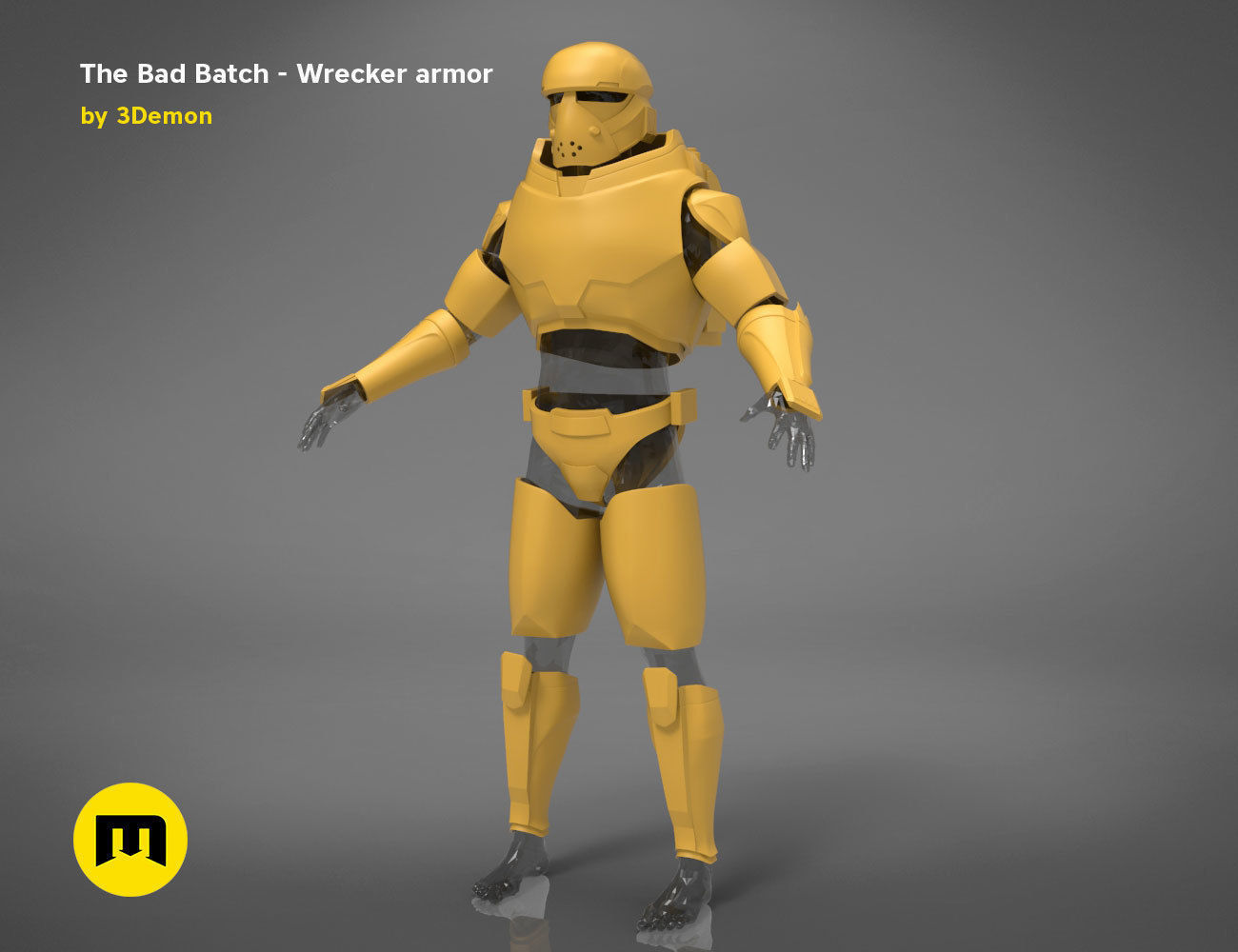 The Bad Batch Wrecker armor 3D print model_9