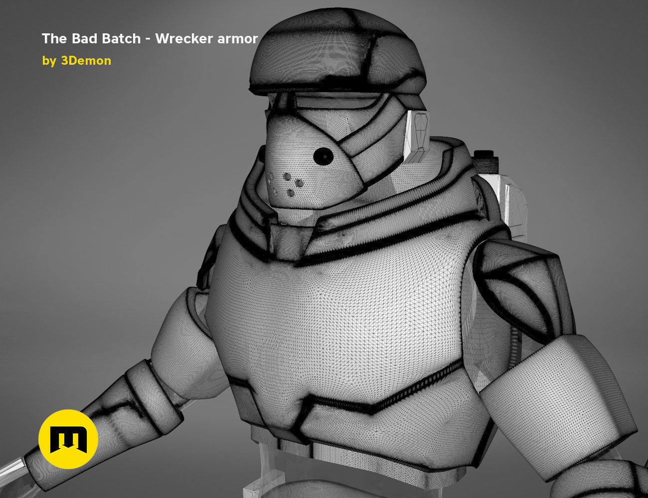 The Bad Batch Wrecker armor 3D print model_23