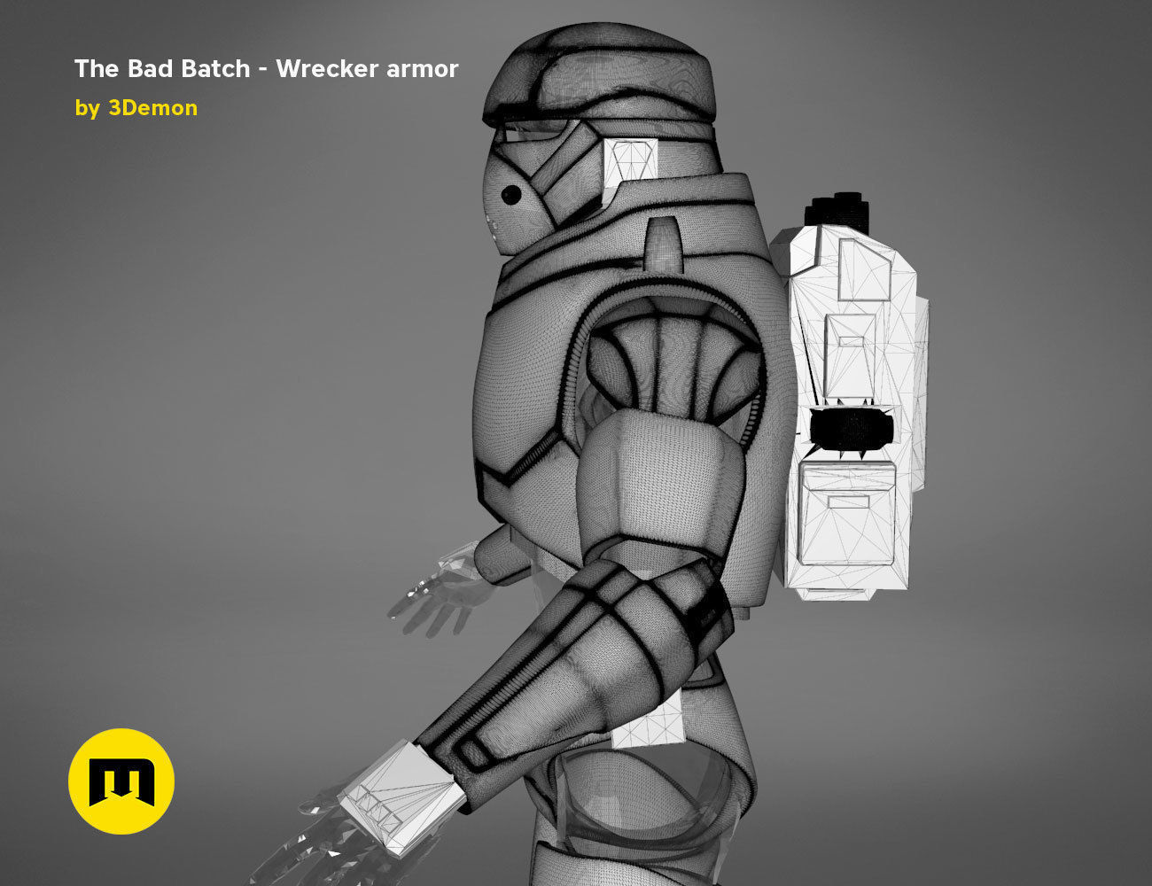 The Bad Batch Wrecker armor 3D print model_25