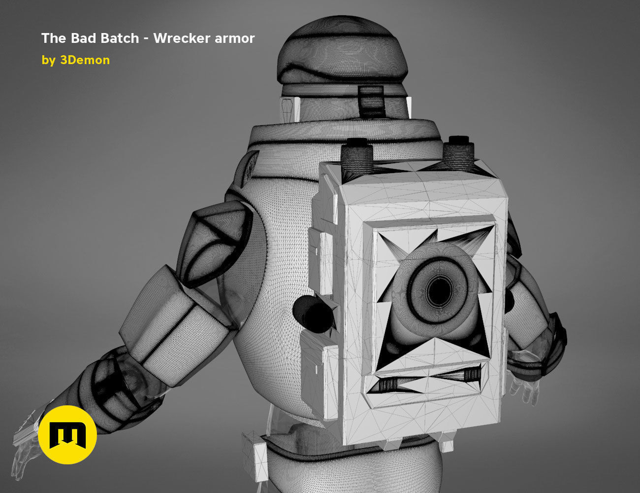 The Bad Batch Wrecker armor 3D print model_26
