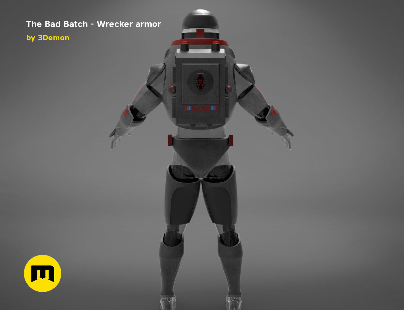 The Bad Batch Wrecker armor 3D print model_5