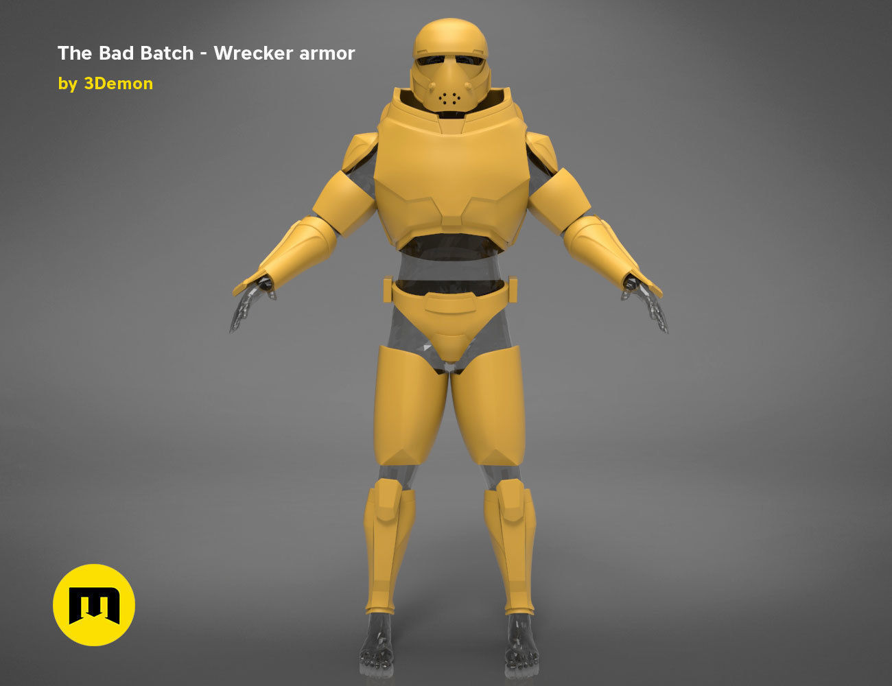 The Bad Batch Wrecker armor 3D print model_8