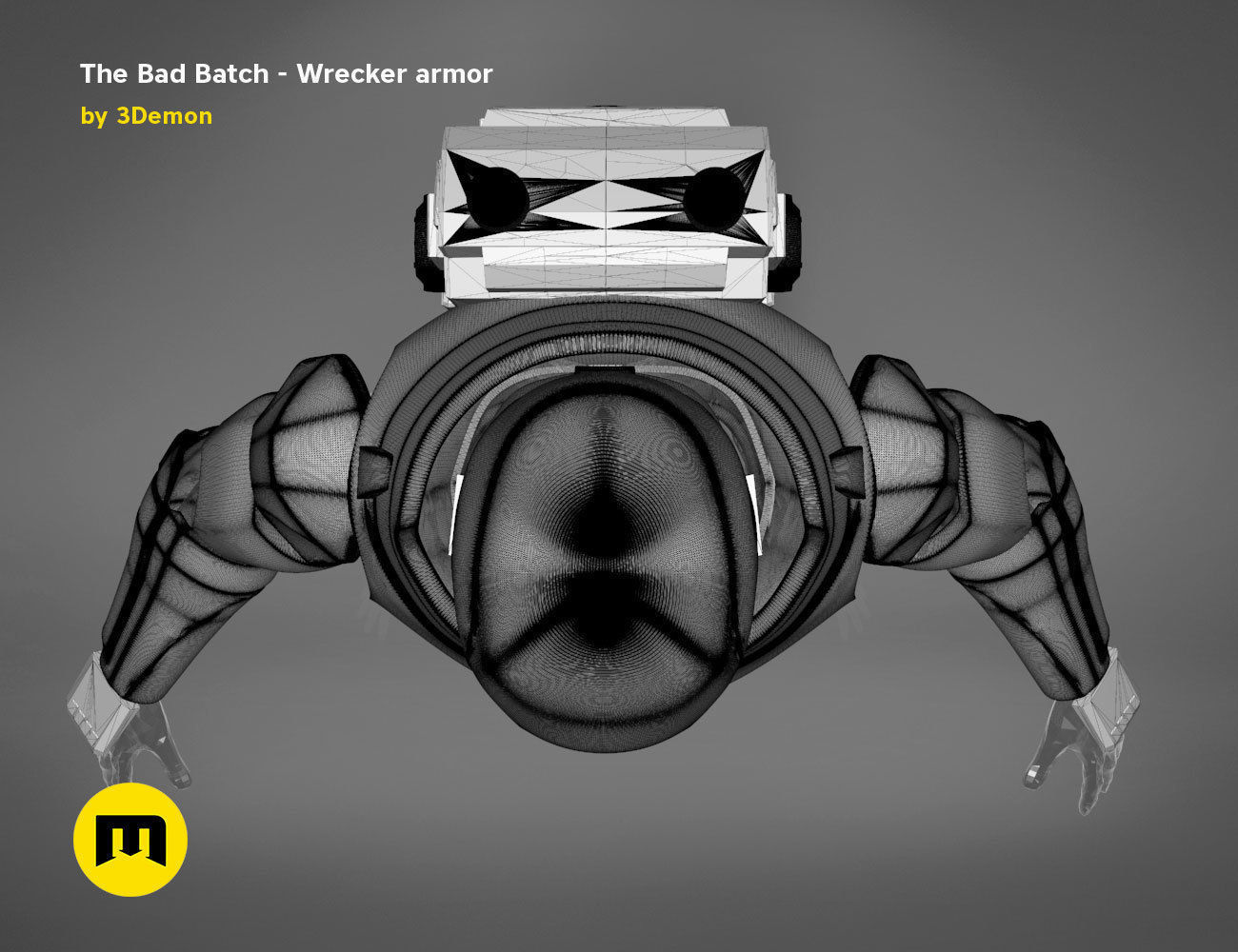 The Bad Batch Wrecker armor 3D print model_27