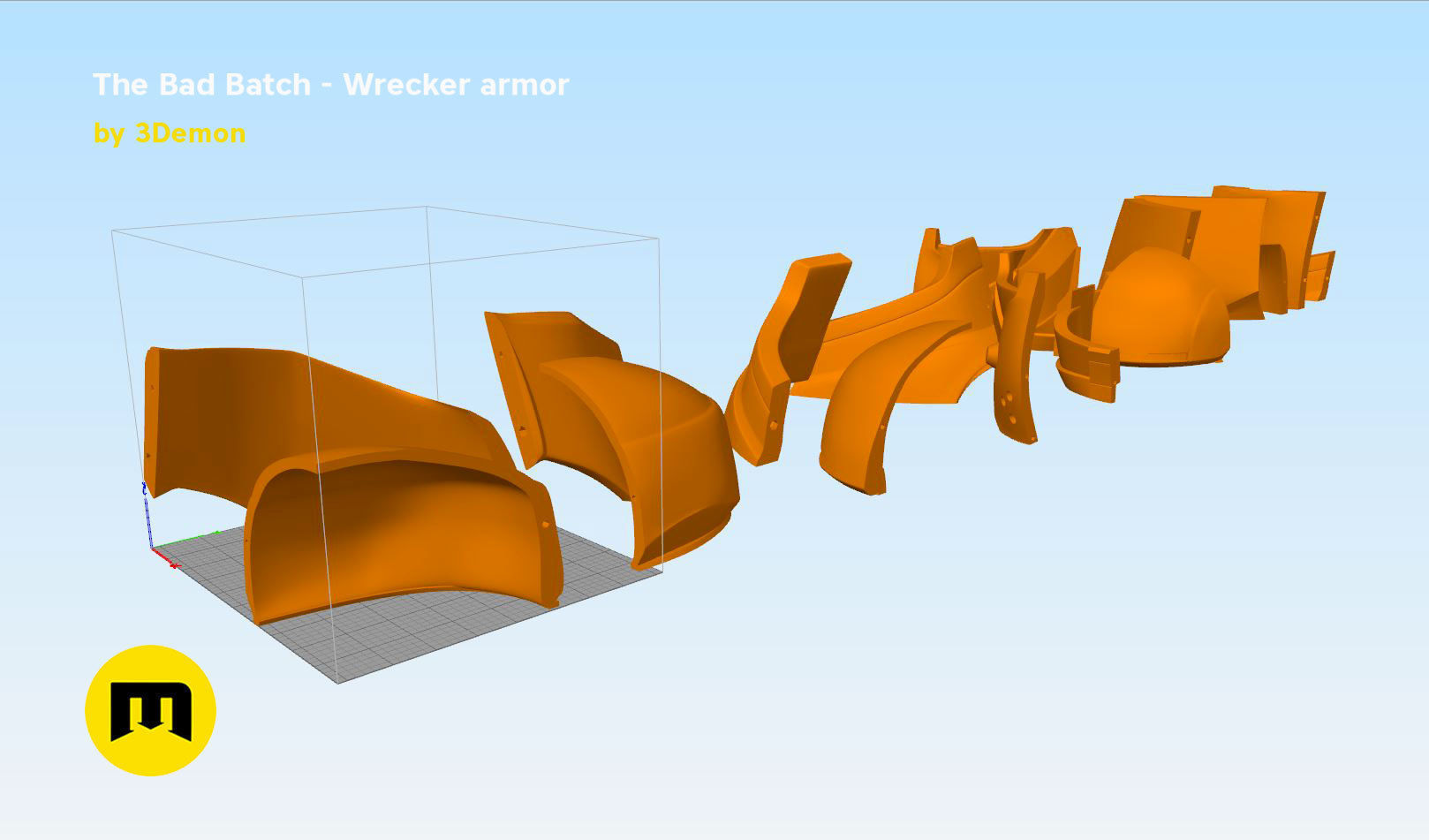 The Bad Batch Wrecker armor 3D print model_18