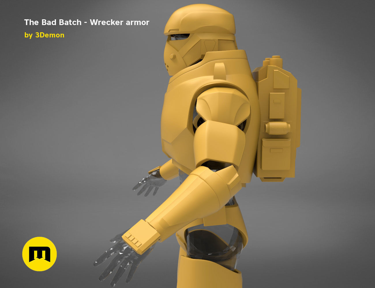 The Bad Batch Wrecker armor 3D print model_11