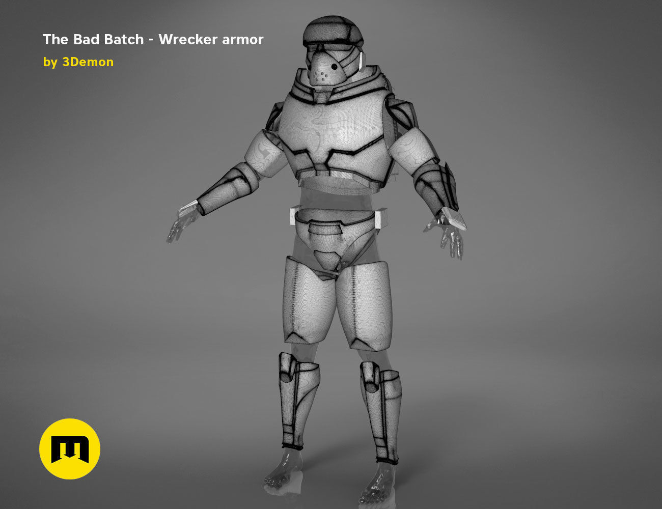 The Bad Batch Wrecker armor 3D print model_22