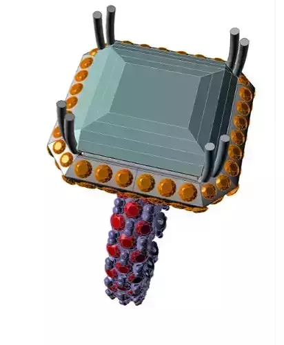 rings emerald -CG102