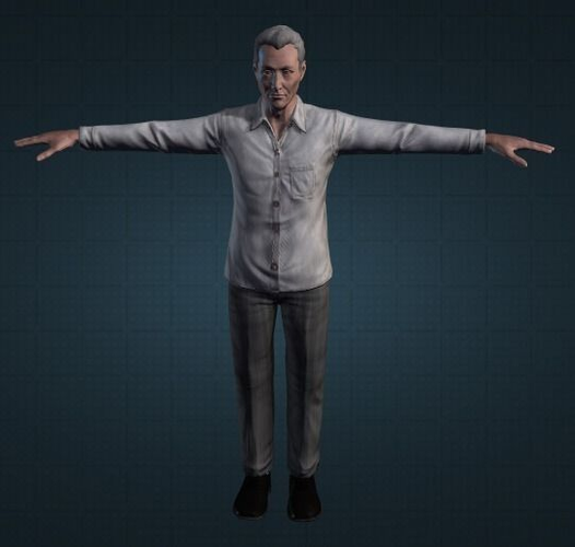 Elderly Couple 3D model