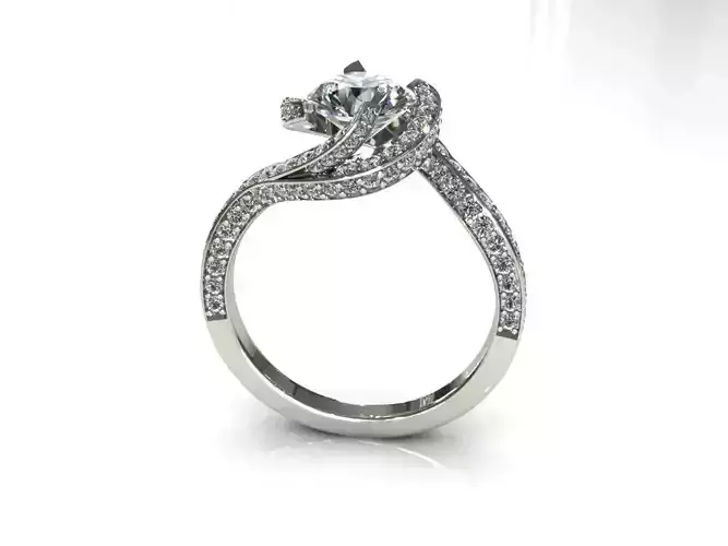 Diamond Ring Creative D00104 3D print model