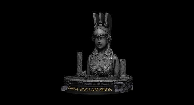 Athena Exclamation Basis 3D print model