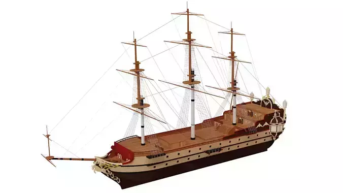HMS Unicorn 3D model