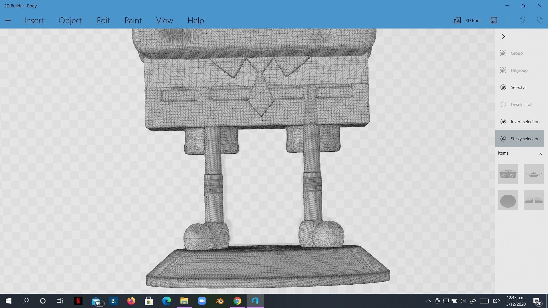 Spongebob Happy sculpture 3D print 3D print model_12