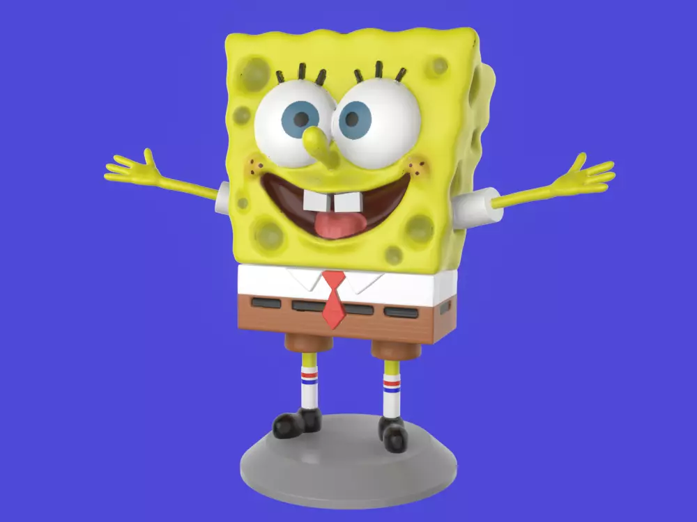Spongebob Happy sculpture 3D print 3D print model_0