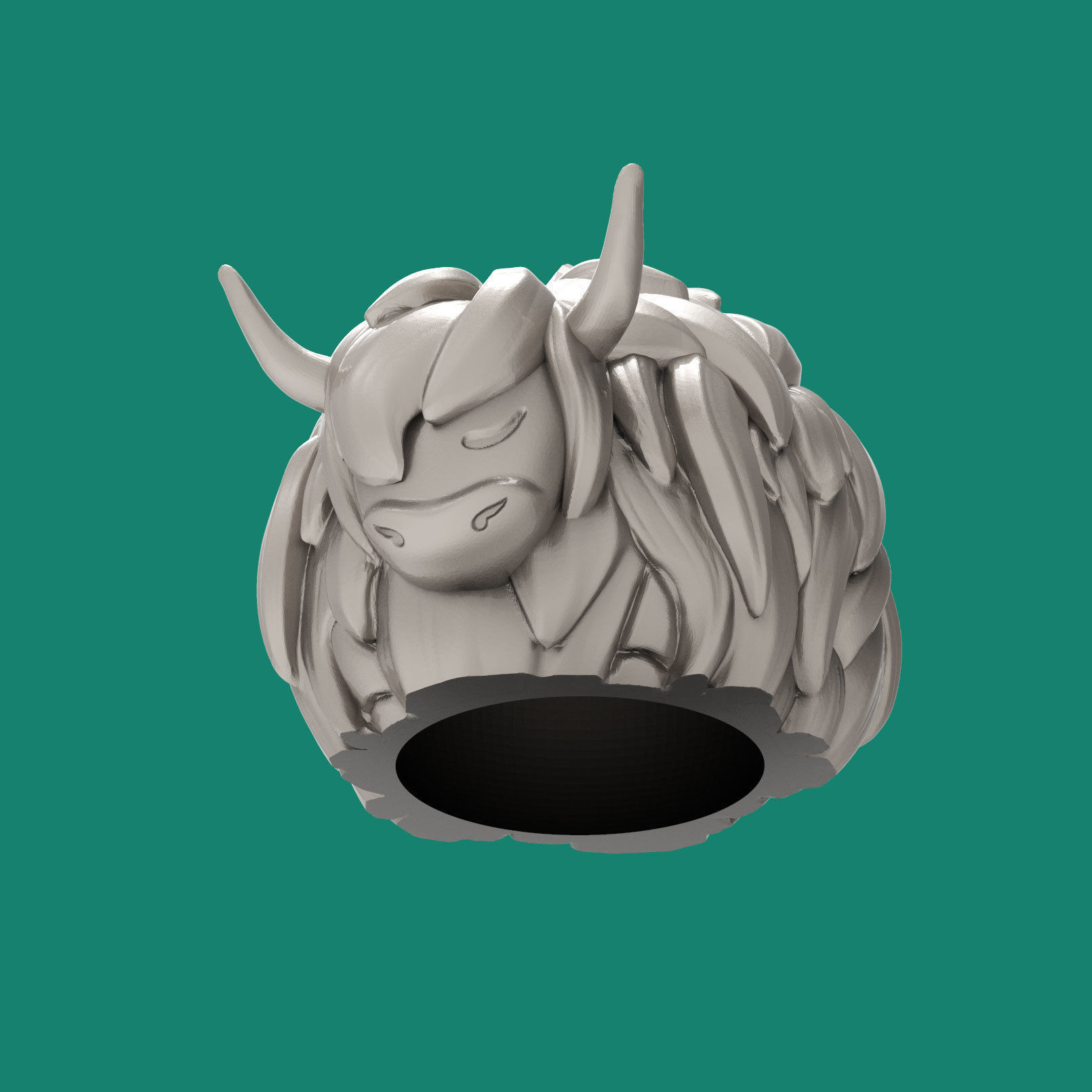 Bull ornament for Christmas tree 3D print model_3