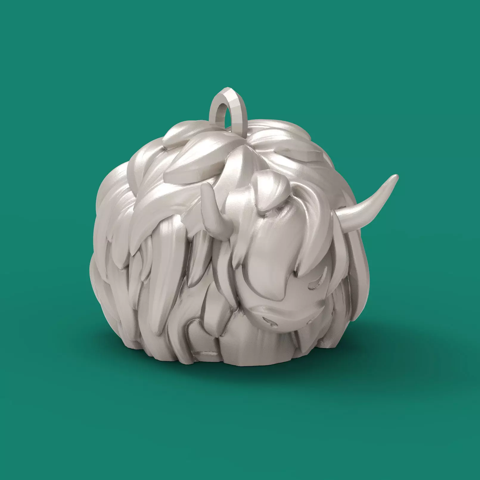 Bull ornament for Christmas tree 3D print model_0