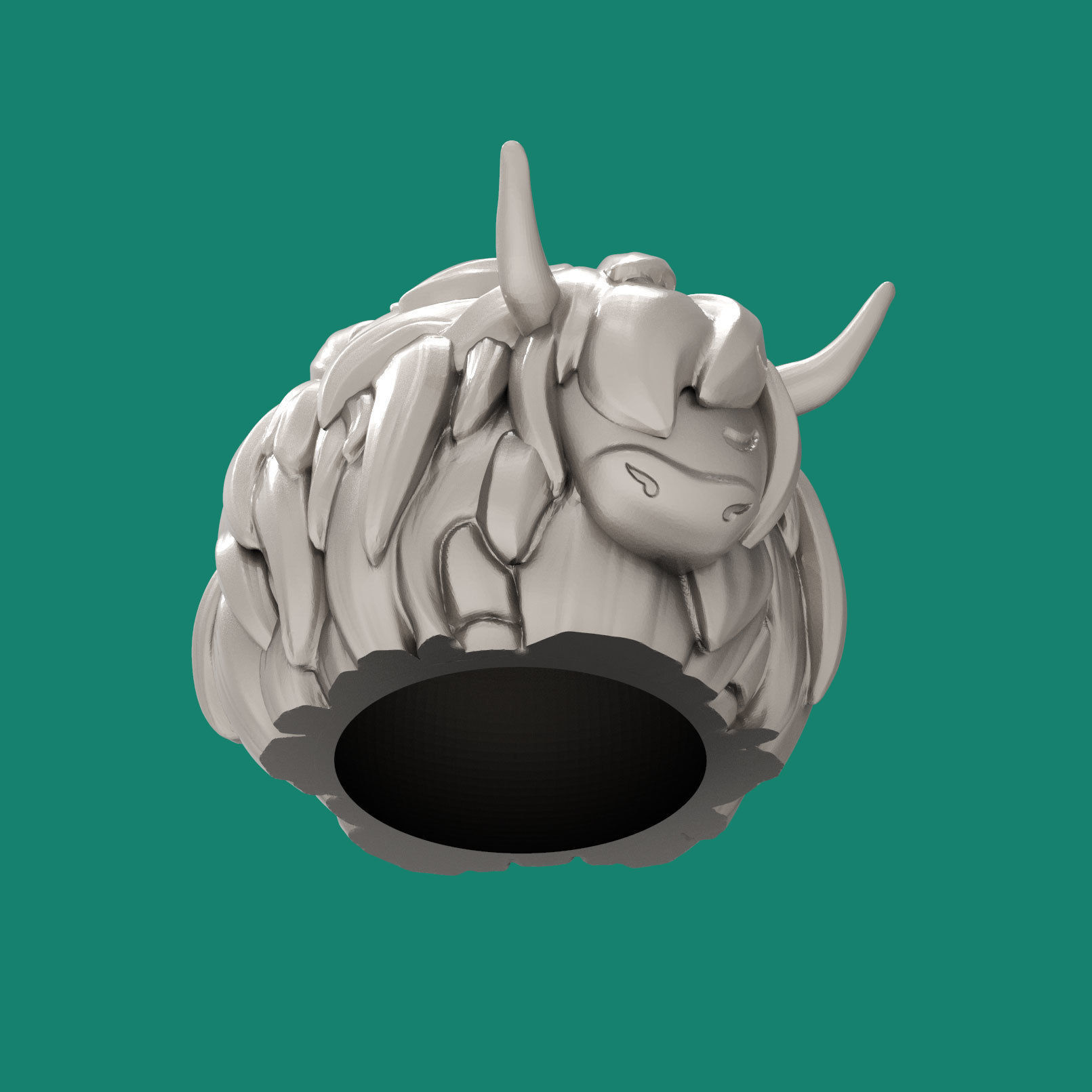 Bull ornament for Christmas tree 3D print model_2