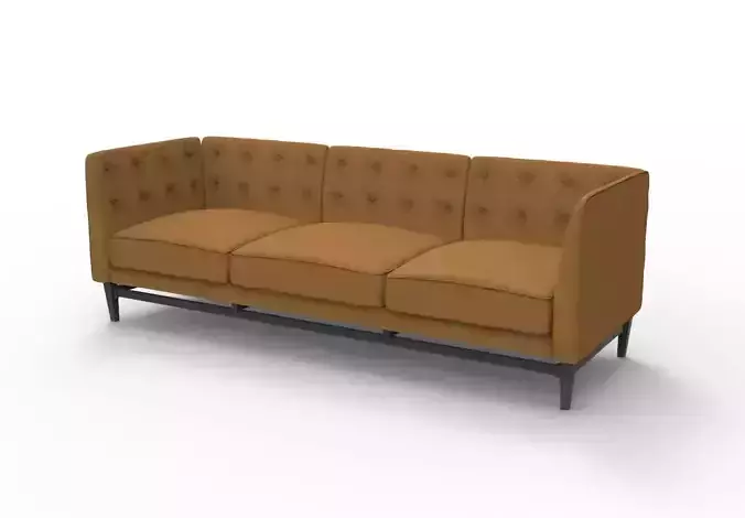 Three Seat Button Sofa