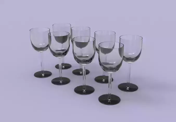 Glass Set 2 of wine glasses