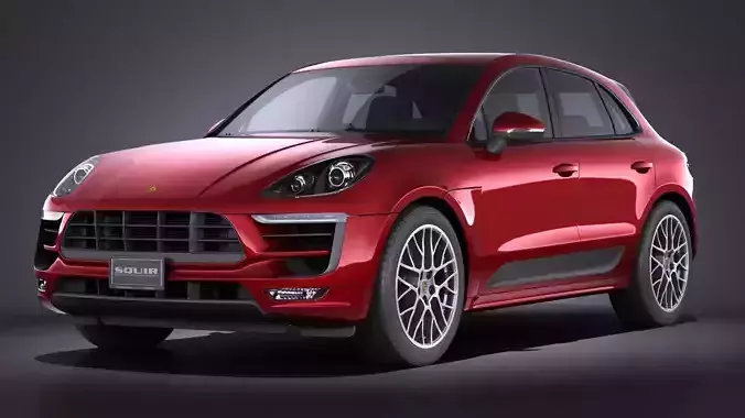 Porsche Macan GTS 2017 VRAY 3D model