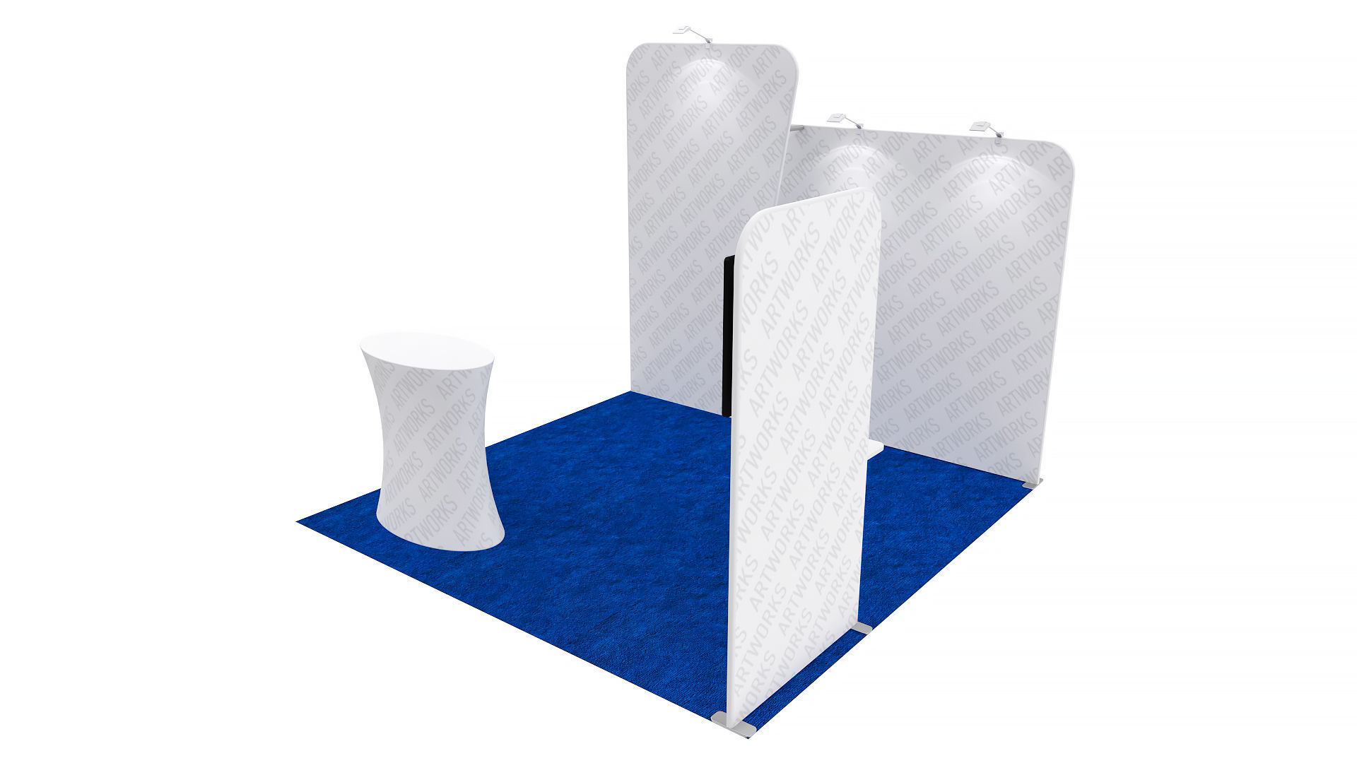 Exhibition booth 10x10ft 3DM018 3D model_5