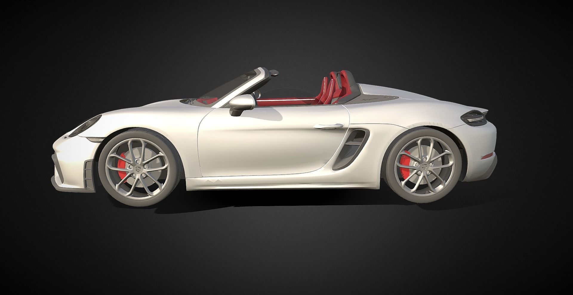 2020 Porsche 718 Spyder 3D model_2