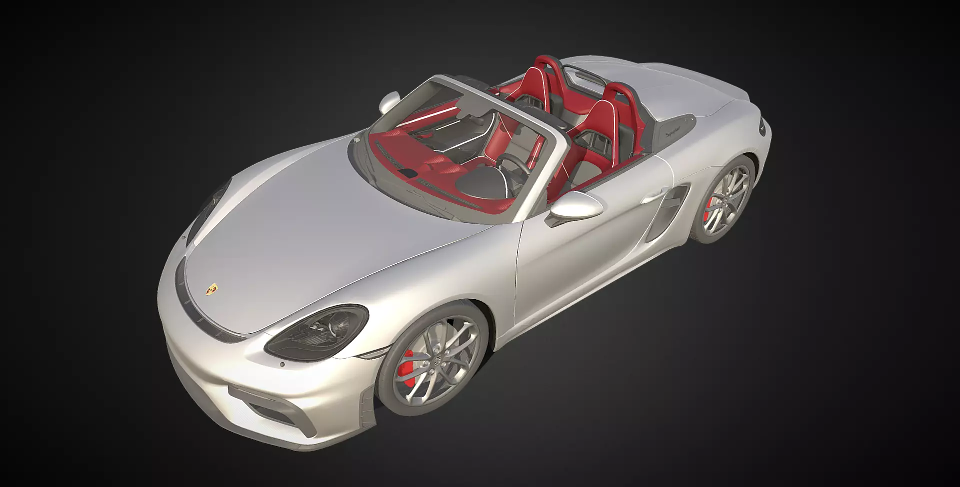 2020 Porsche 718 Spyder 3D model_0