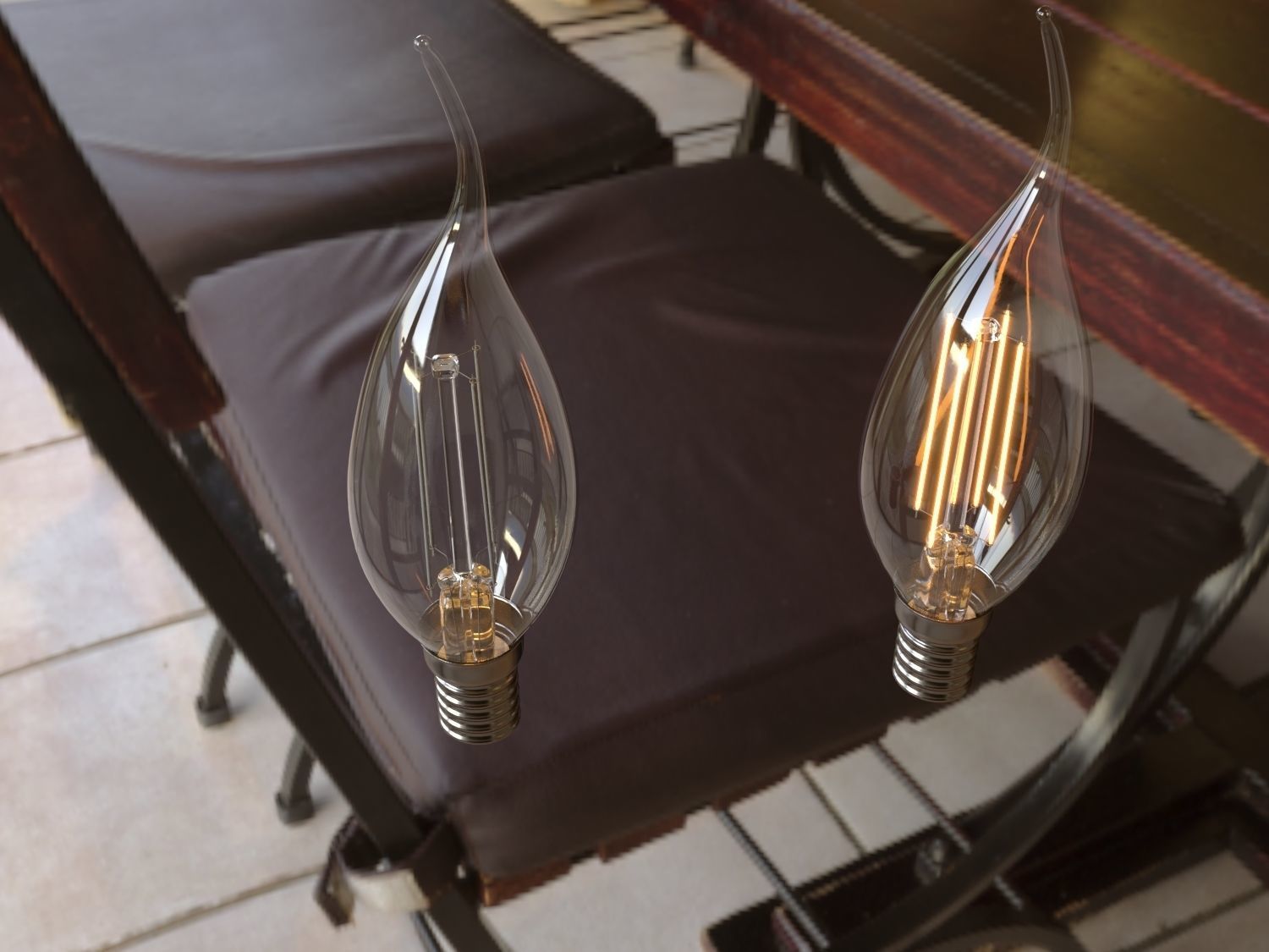 Candelabra Bulb 3D model_5