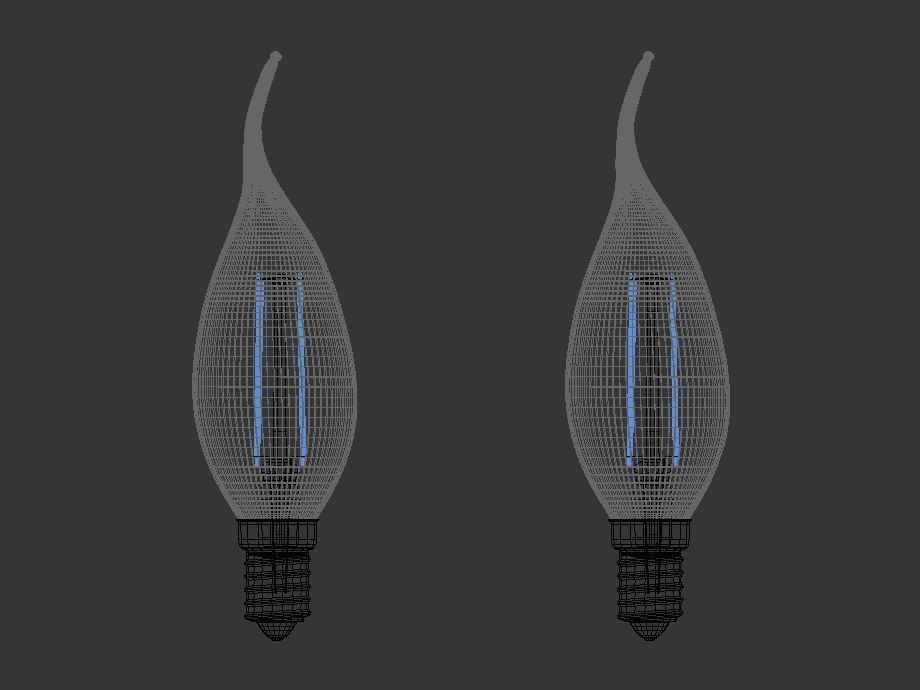Candelabra Bulb 3D model_1