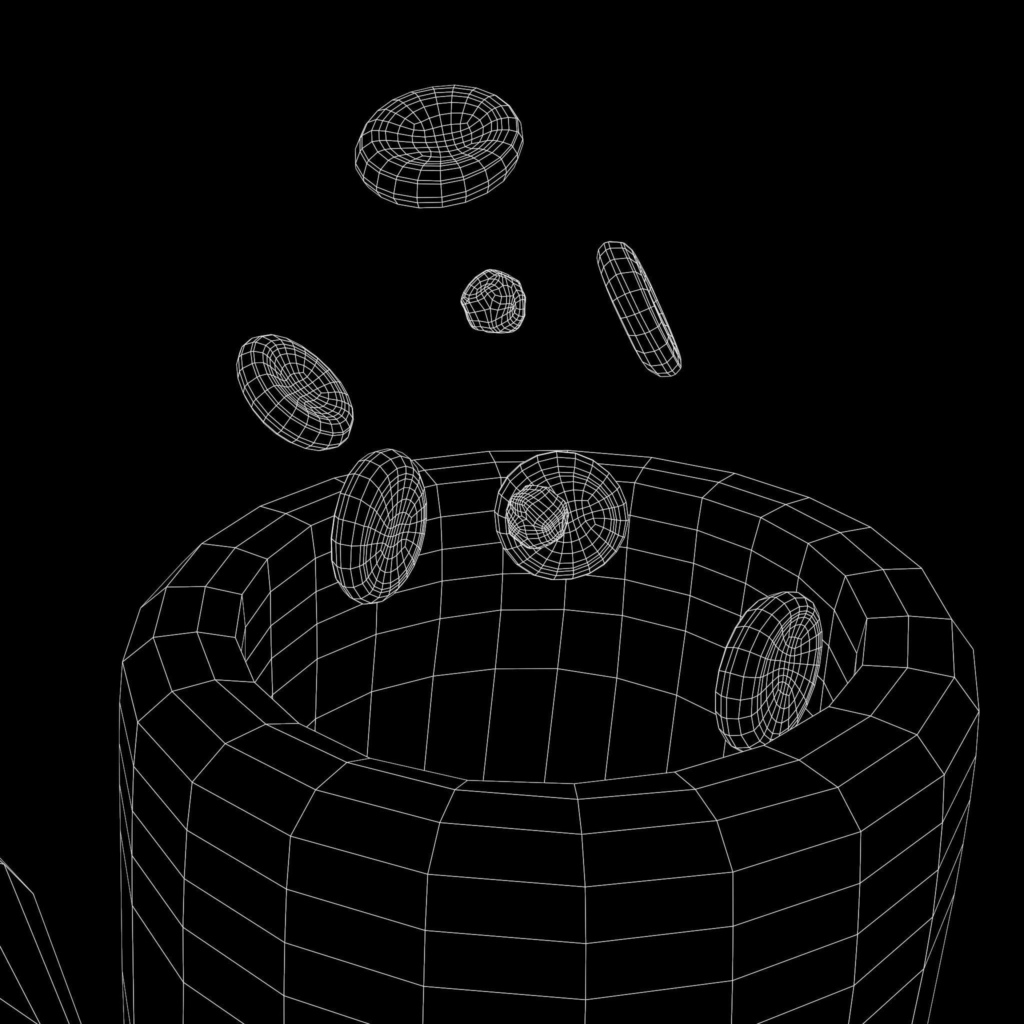 Tumor with Vessels Low-poly 3D model_11