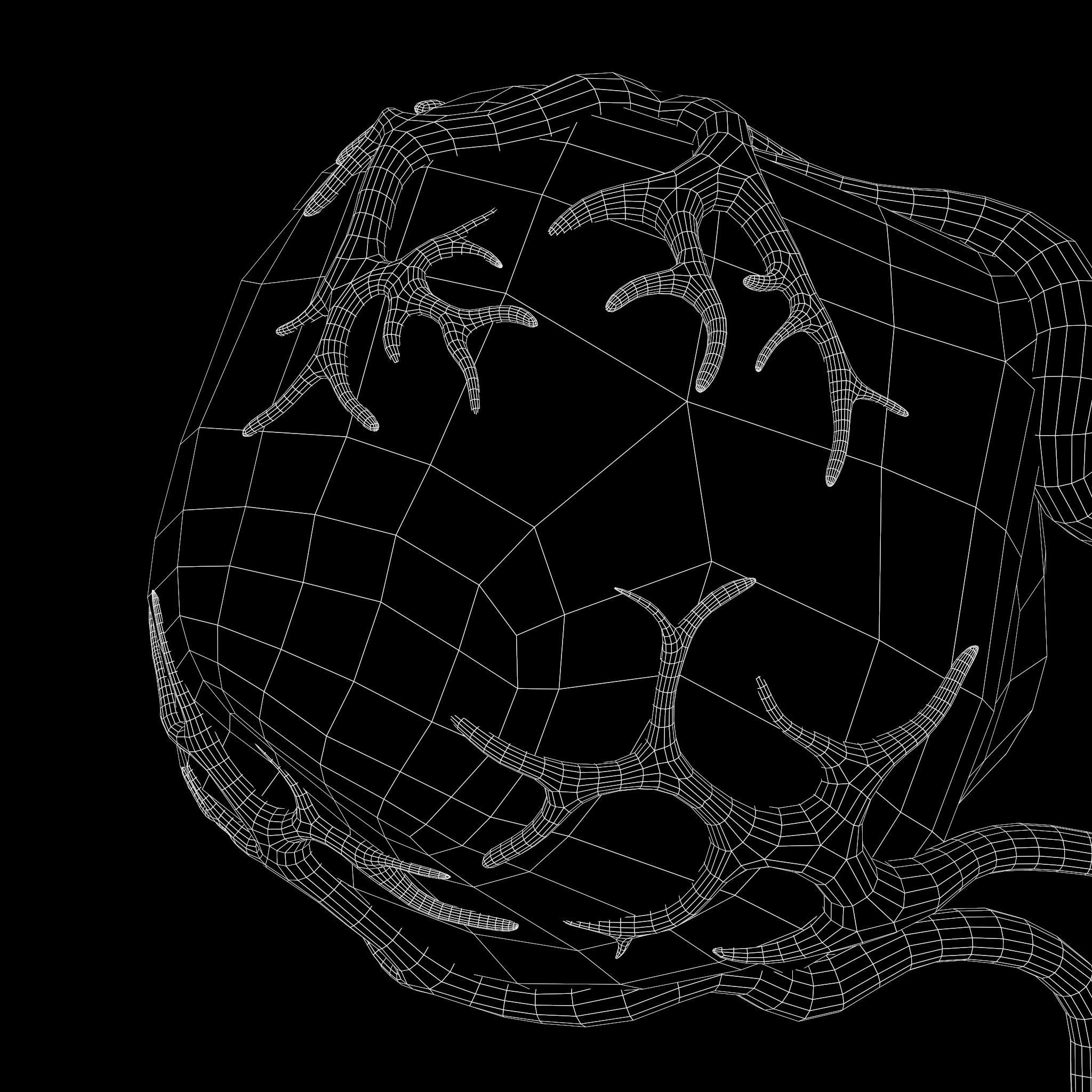 Tumor with Vessels Low-poly 3D model_10