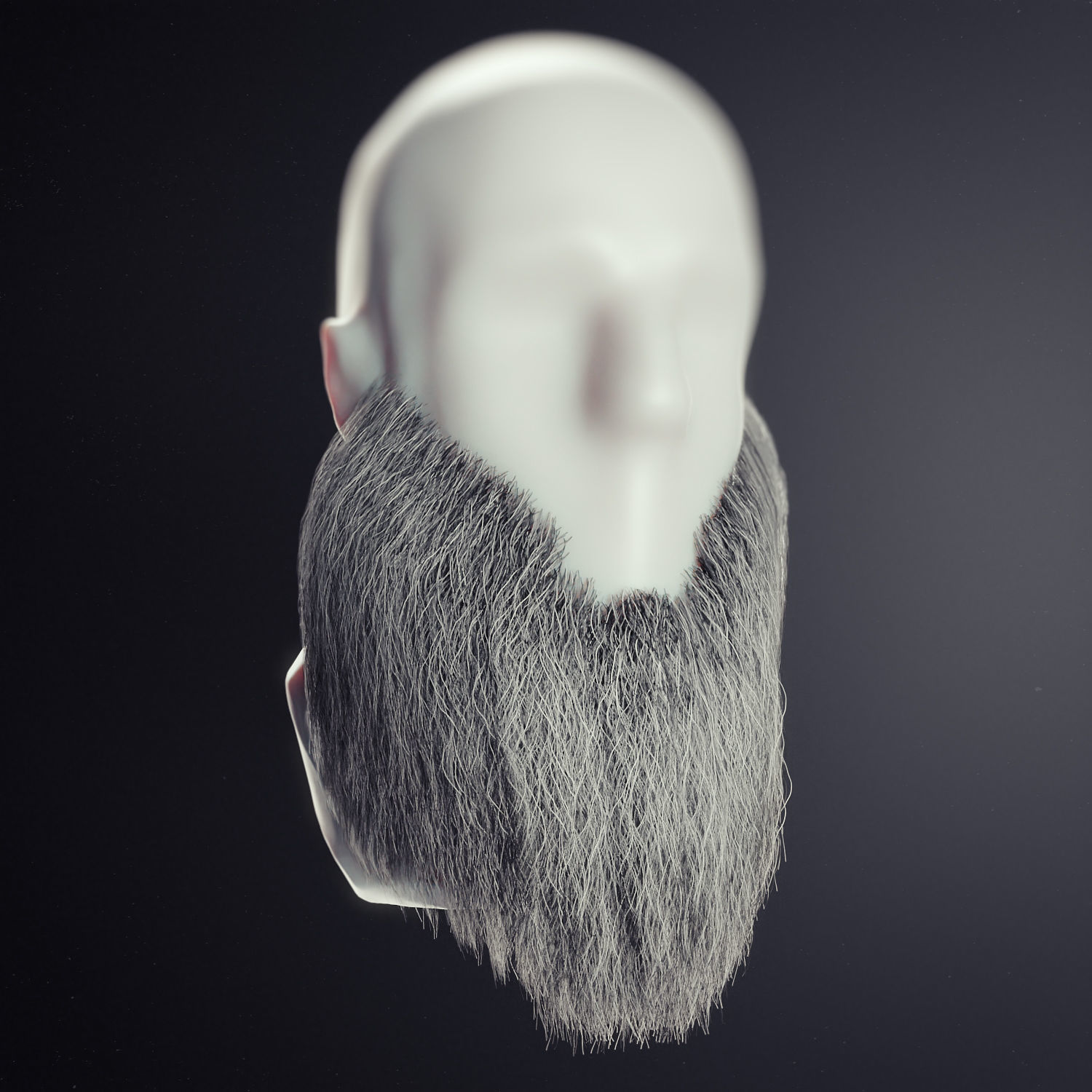 Beard Blender Low Poly 3 Low-poly 3D model