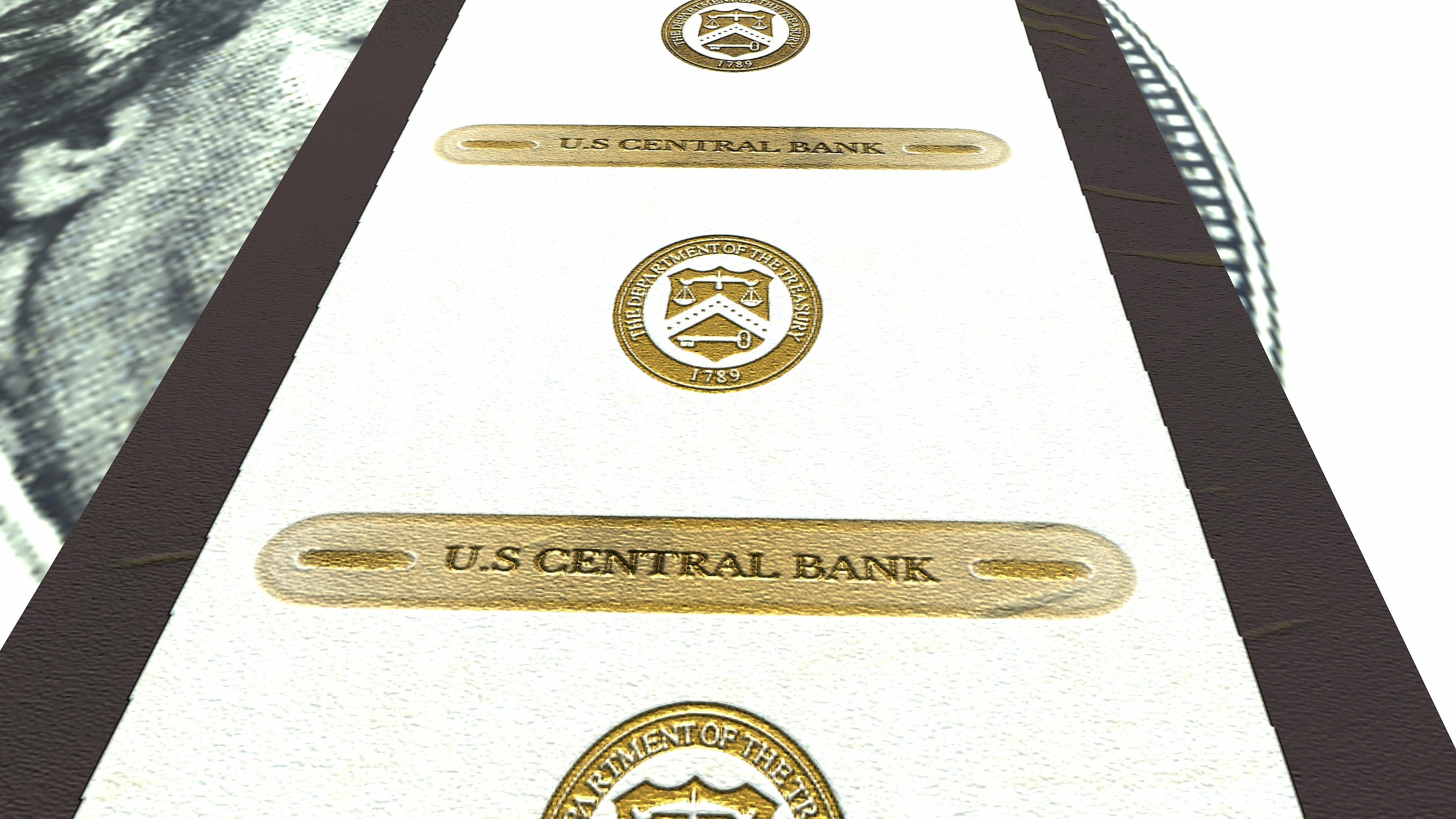 American Dollar USD PBR Low-poly 3D model_4