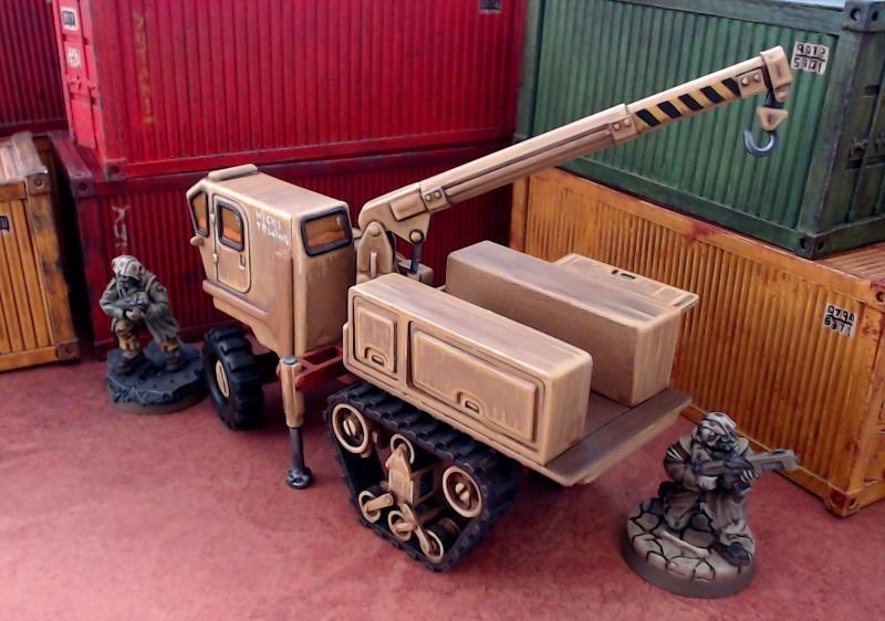 Halftrack Recovery - 28mm Sci-Fi 3D print model_1