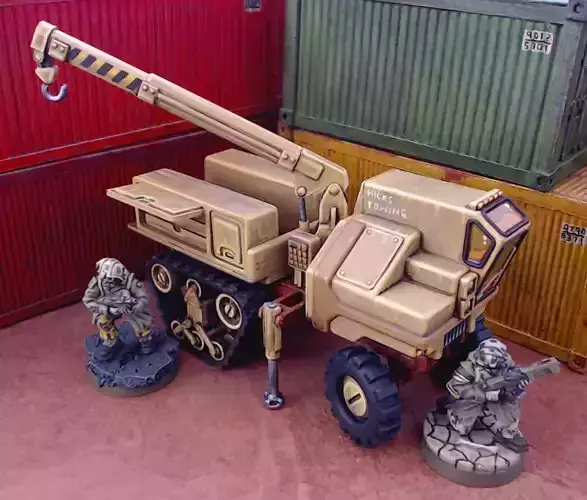 Halftrack Recovery - 28mm Sci-Fi 3D print model