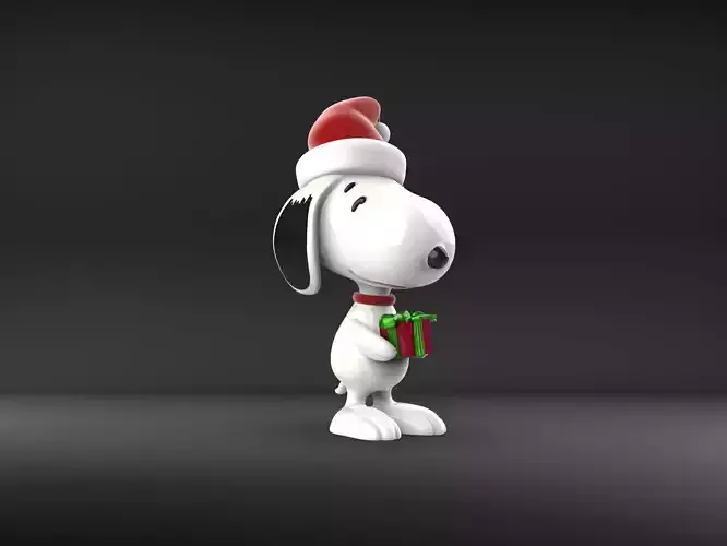 Snoopy Christmas Ornament 3D print model