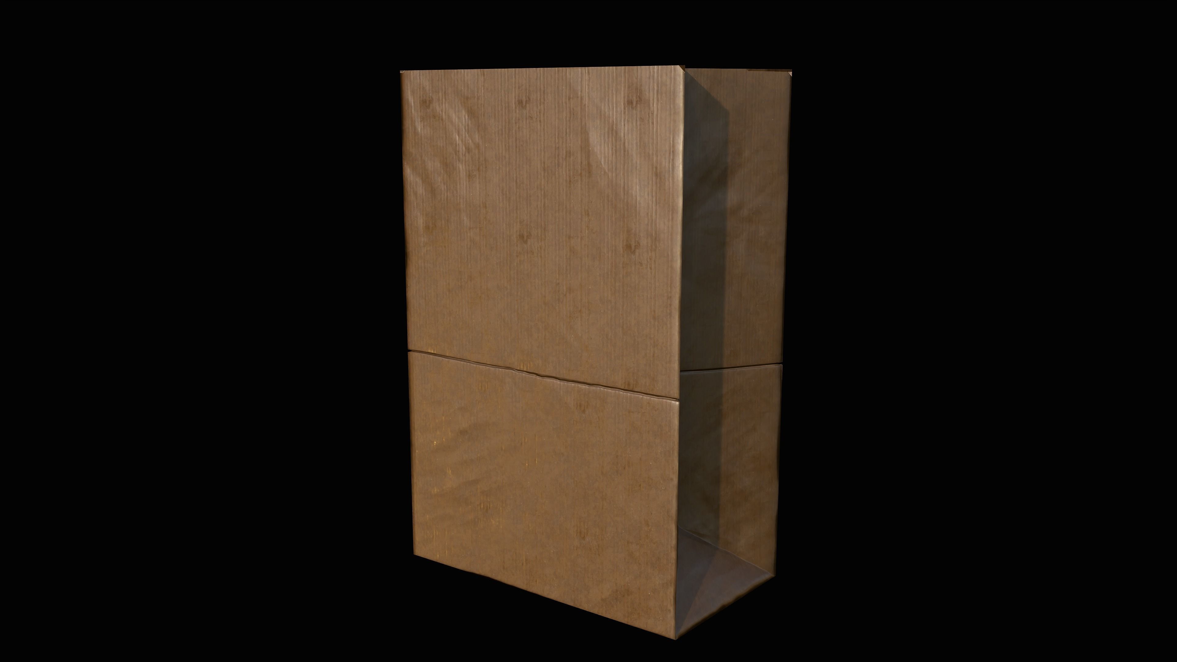 Paper Bag PBR Low-poly 3D model_3