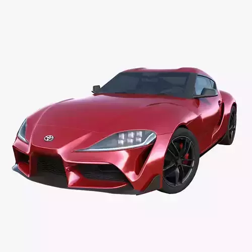 2019 Toyota Supra JA90  Low-poly 3D model