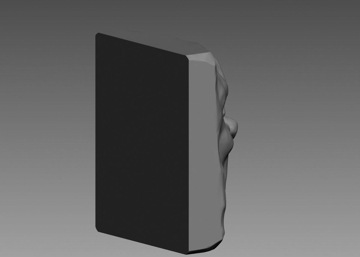 Face modern sculpture 3d print model 3D print model_18