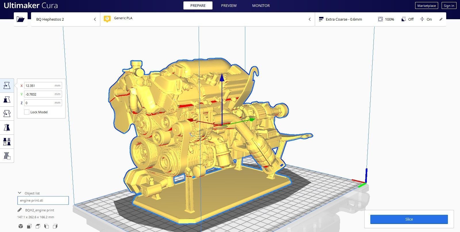 car Engine for 3Dprint 3D print model_6