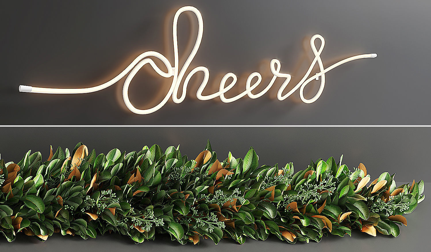 Pottery Barn Christmas decorative  set 3D model_3