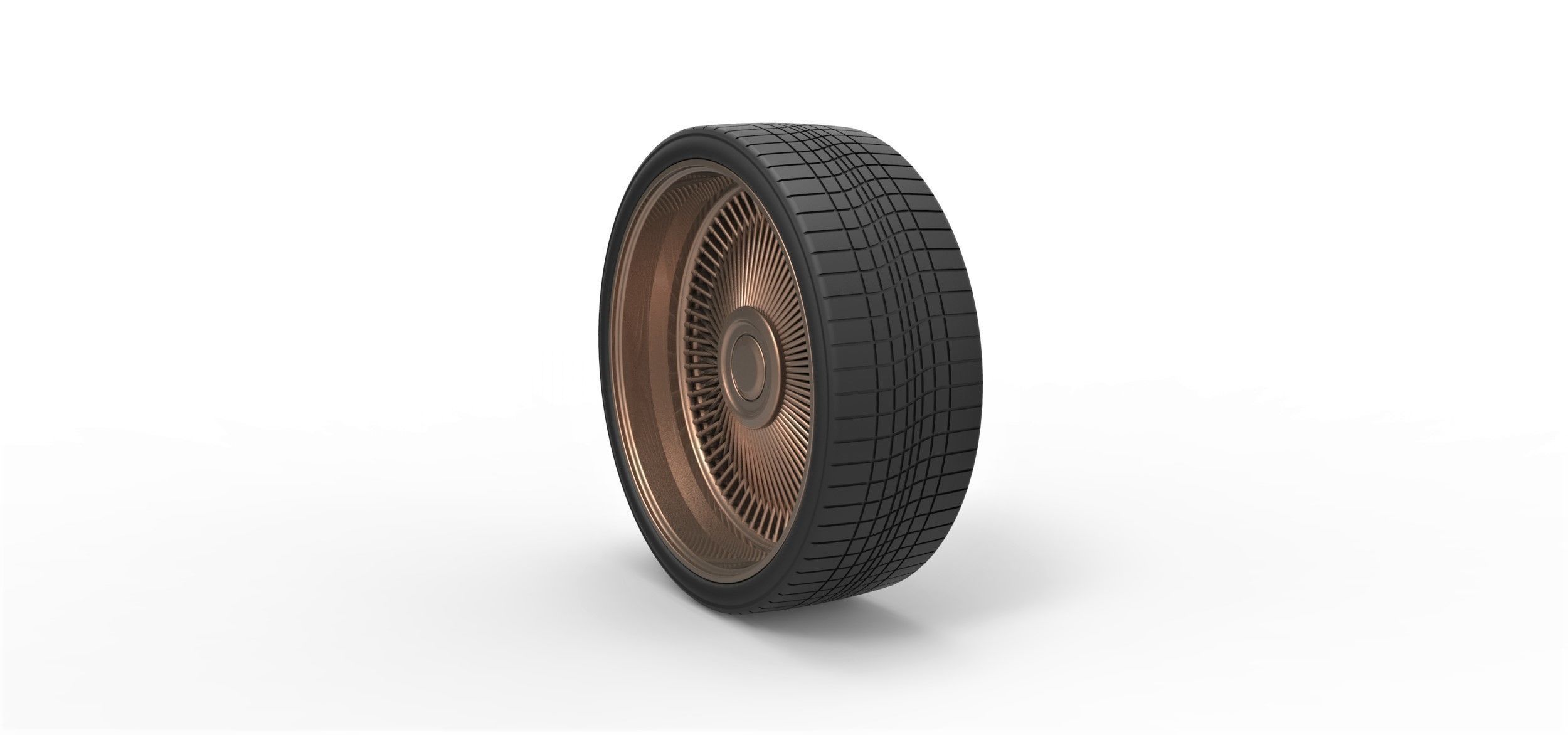 Wire wheel 5 Scale 1 to 10 3D print model_1