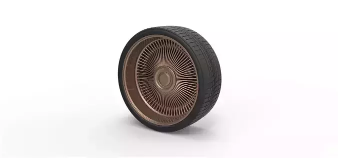 Wire wheel 5 Scale 1 to 10 3D print model
